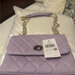 Kate Spade Lilac Quilted Shoulder Bag